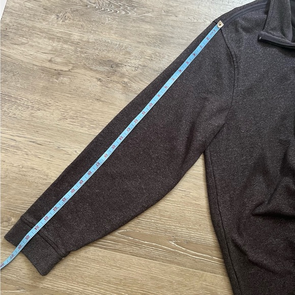 Van Heusen Flex Men’s Mock Neck Long Sleeve Quarter Zip Pullover Black Size XL - Picture 9 of 12